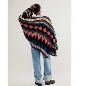 *NEW* Free People Running Wild Poncho in M/L